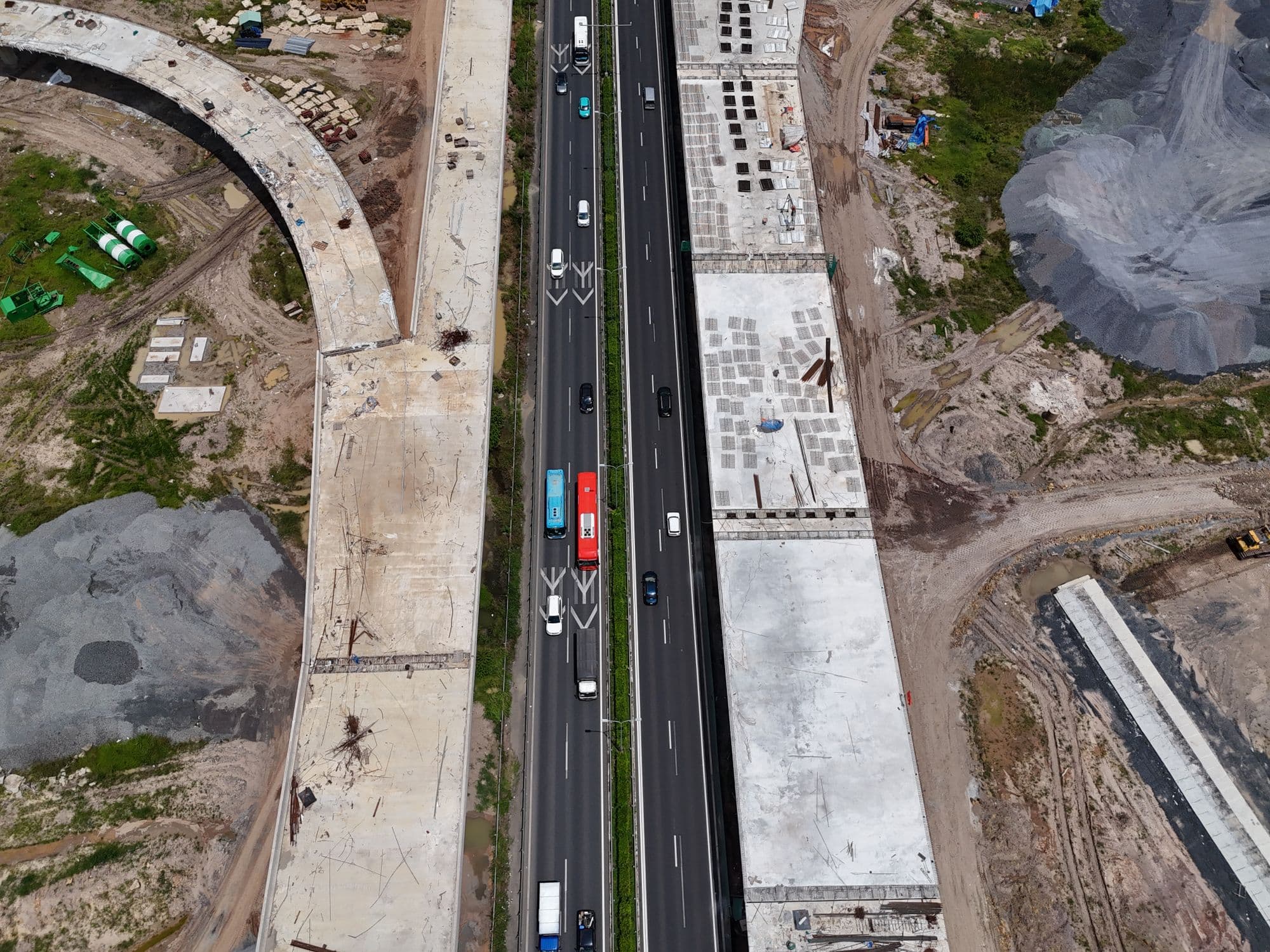 Yol güzergâhı, havadan